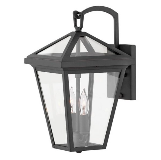 Small Outdoor Wall Lantern, Black - ID 12376