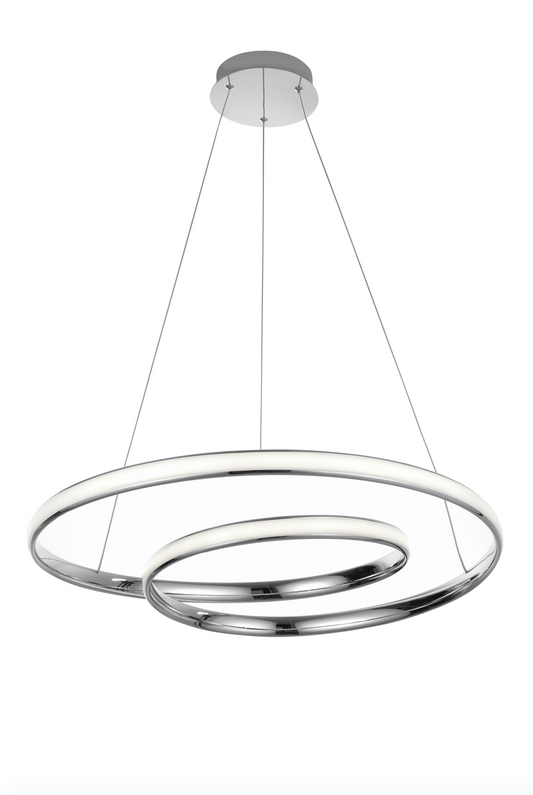 Crossness Chrome Aluminium LED Pendant - ID 8603