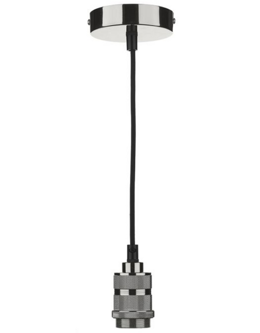 LEN Black/Gun Metal Single Pendant - ID 7185