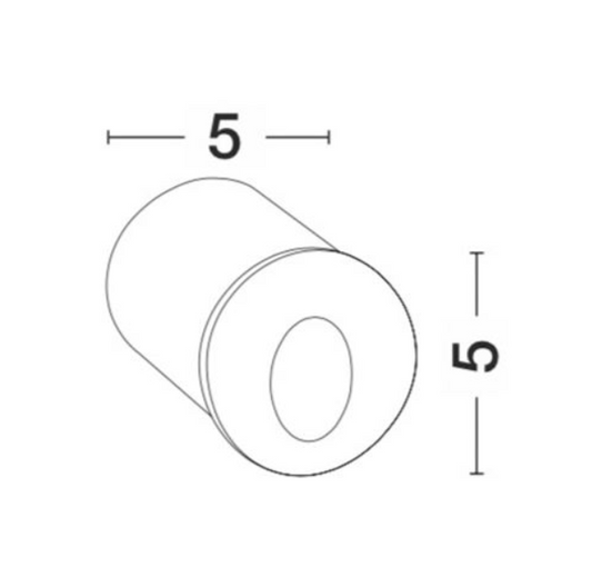 NL outdoor IP54 wall recessed white LED step light with integral driver ID 9241