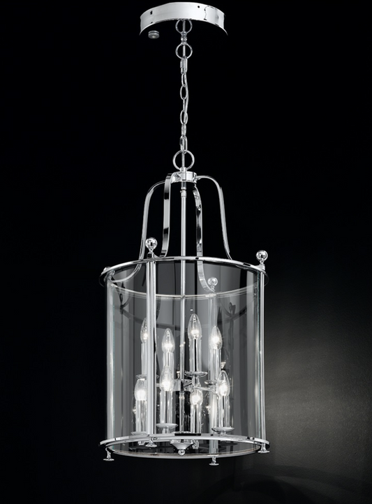 Nethy 8 Lamp Chrome Lantern - ID 9321