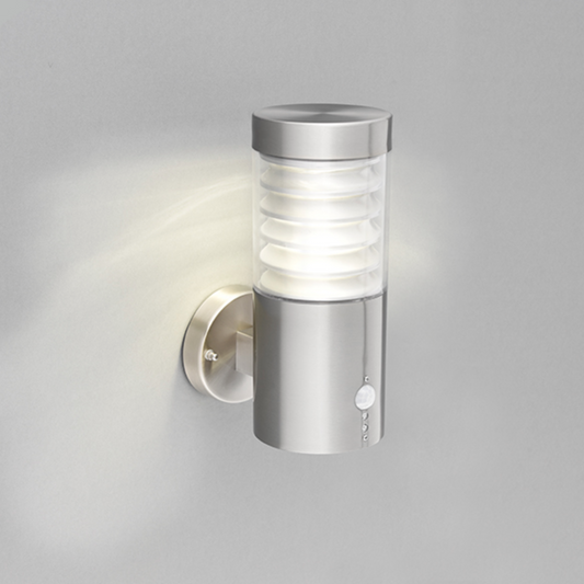 Marine Grade Brushed Stainless Steel PIR Exterior Wall Light - ID 9372