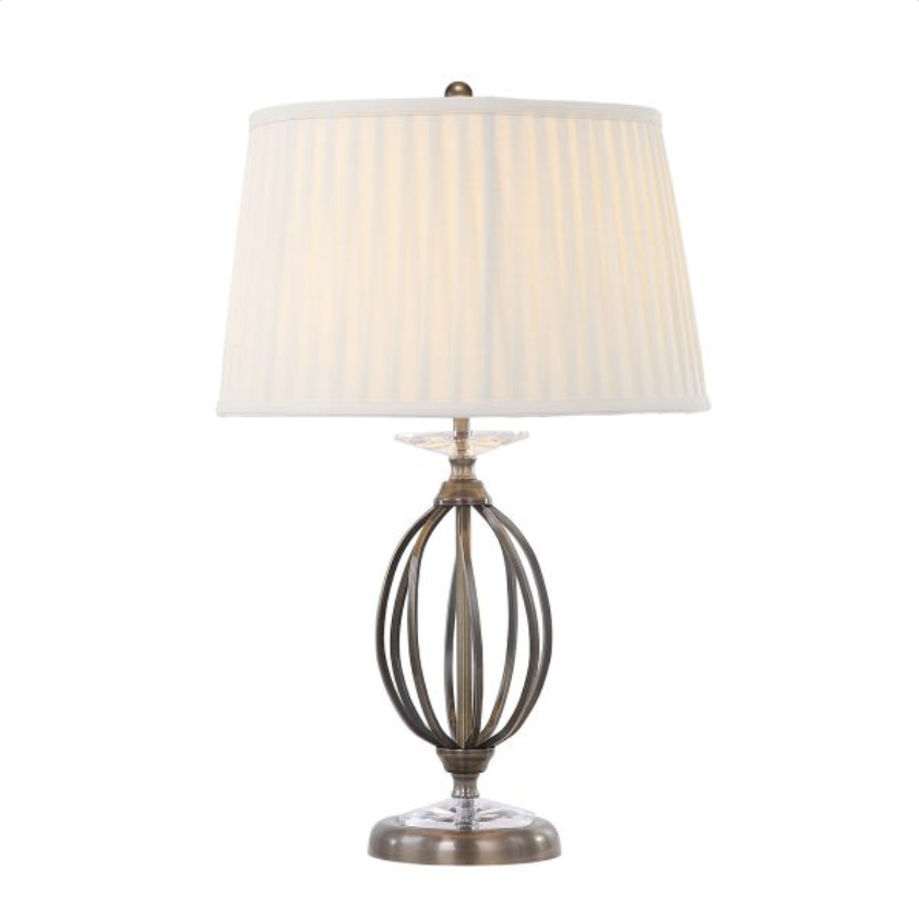 Knot Twist Table Lamp In Aged Brass - ID 9389