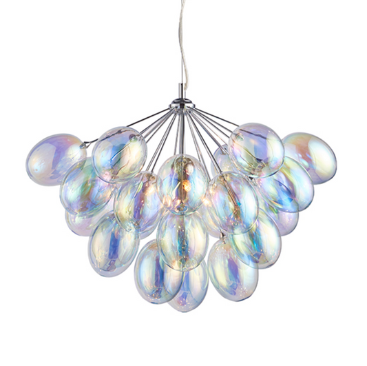 Handa 6 Light Iridescent Bubble Pendant - ID 8935