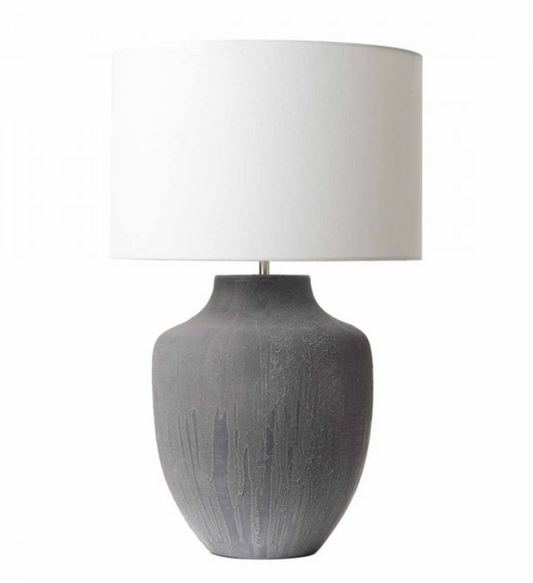 Textured Grey Table Light Base Only - ID 6596