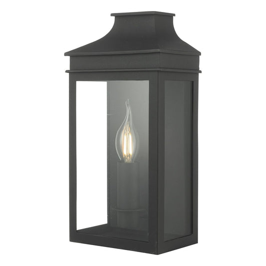 Halston 1 Lamp Coach Lantern In Matt Black - ID 9283