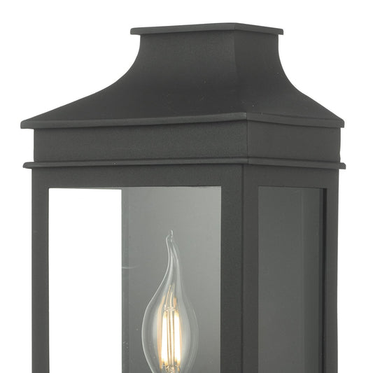 Halston 1 Lamp Coach Lantern In Matt Black - ID 9283