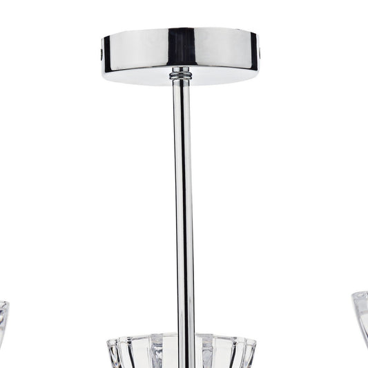 Vito Polished Chrome 3 Lights Semi-Flush - London Lighting - 2