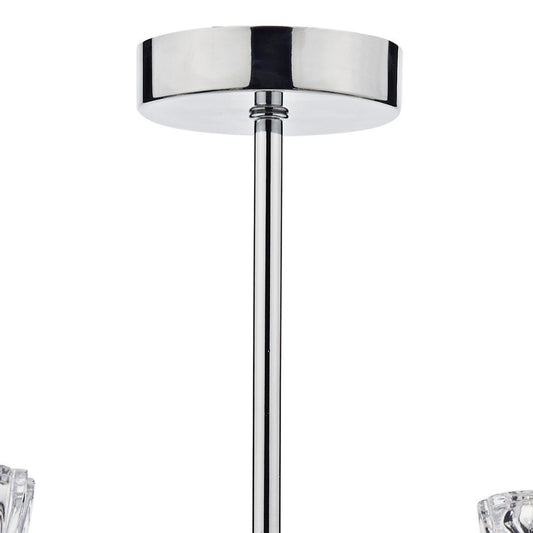Vito Polished Chrome 5 Lights Semi-Flush - London Lighting - 2