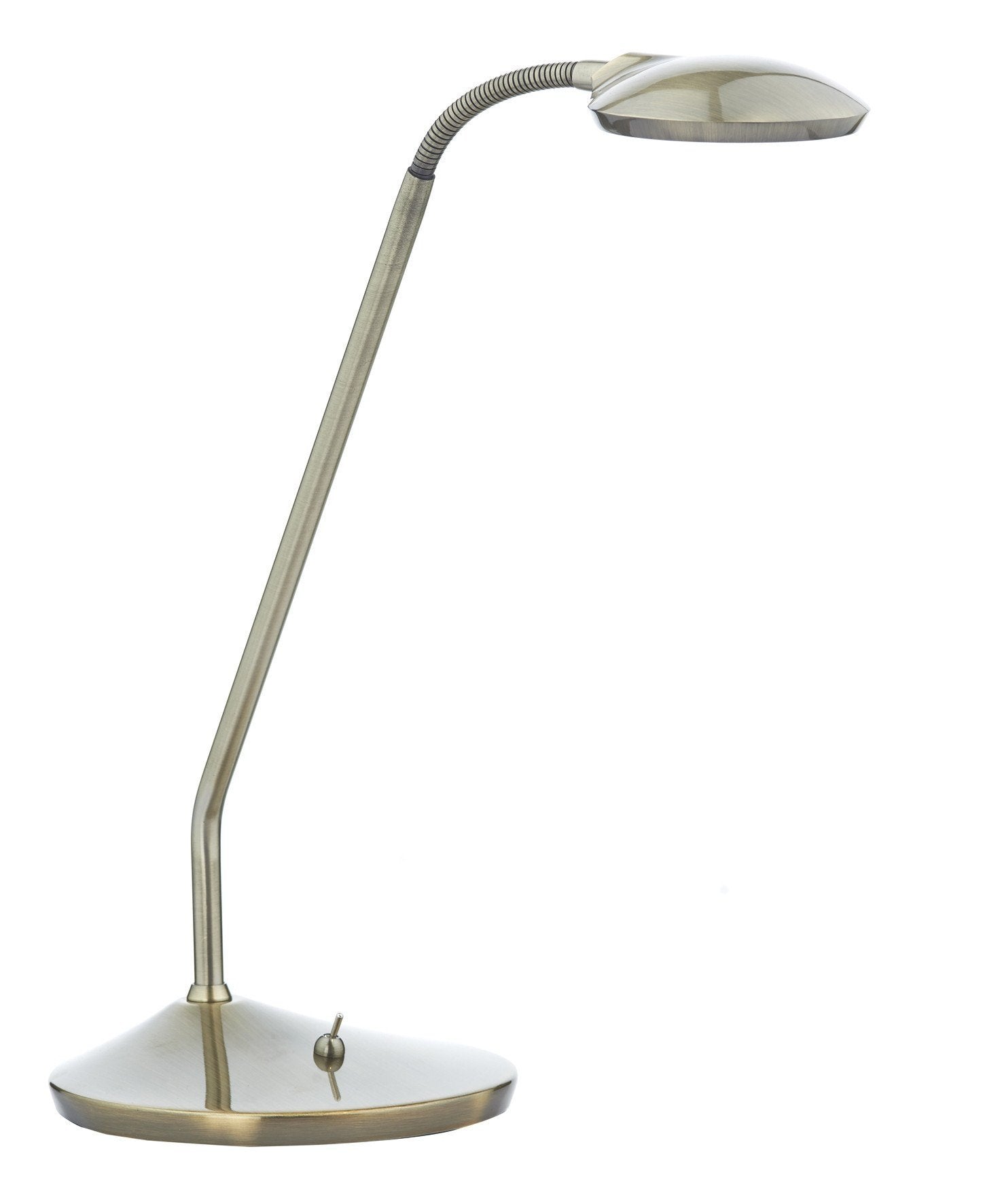 Wellington LED Desk Lamp in Antique Brass - London Lighting - 1