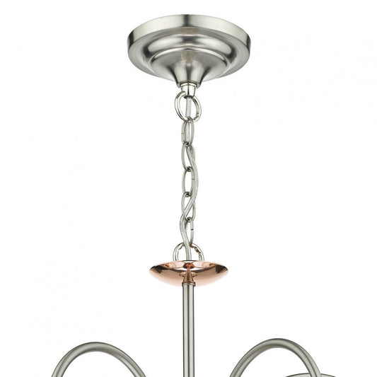 Wharfdale 5 Light Pendant Detail Glass Shades - London Lighting - 2