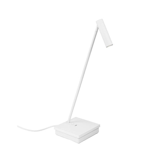 ELA White Elegant Directional Table Light With Wireless Device Charge - ID 10744