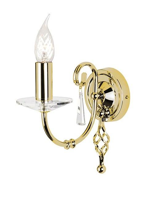 Aegean 1Lt Wall Light Polished Brass - London Lighting - 1