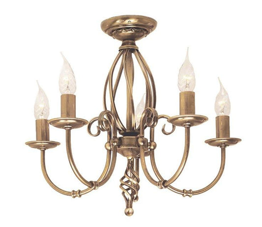 Artisan 5 Arm Chandelier - London Lighting - 2