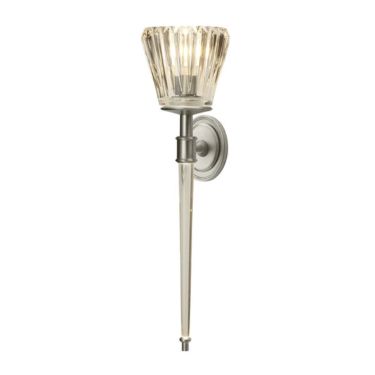 Agatha Two Light Bathroom Wall Light Brushed Nickel