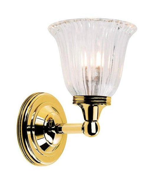 Austen1 Bathroom Wall Light in Polished Brass - London Lighting - 1