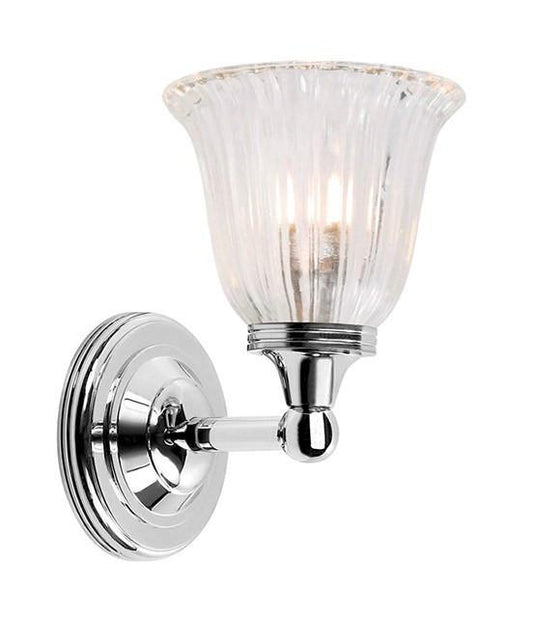 Austen1 Bathroom Wall Light in Polished Nickel - London Lighting - 1