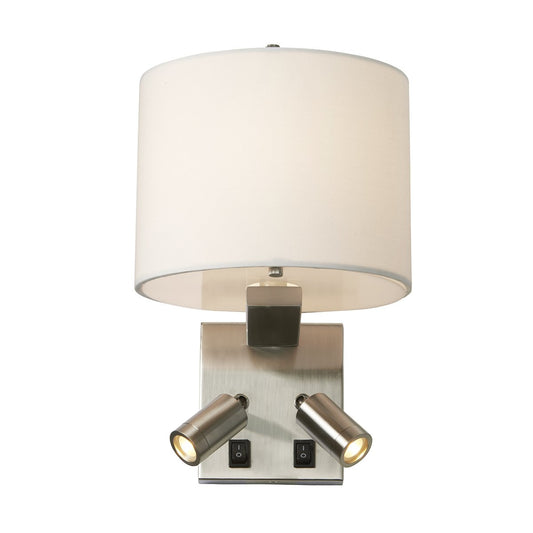 Belmont Three Light Wall Light Brushed Nickel