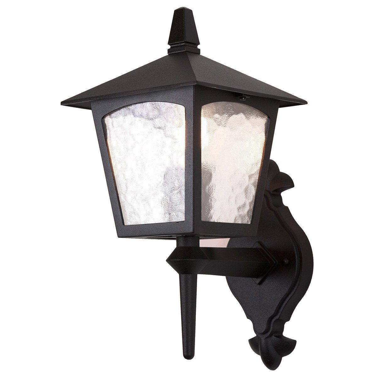 York Wall Up Lantern Black - London Lighting - 1