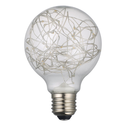 Star Effect Globe Lamp Warm White 2W LED E27 - ID 9690