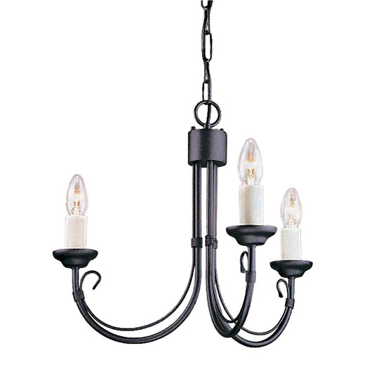 Chartwell 3 Arm Chandelier - London Lighting - 1