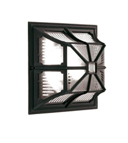 Chapel Flush Ceiling or Wall Lantern Black - London Lighting - 1