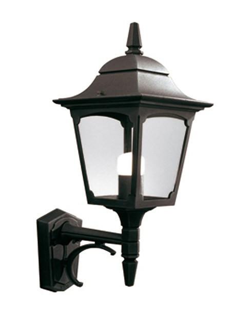 Chapel Up Wall Lantern Black - London Lighting - 1