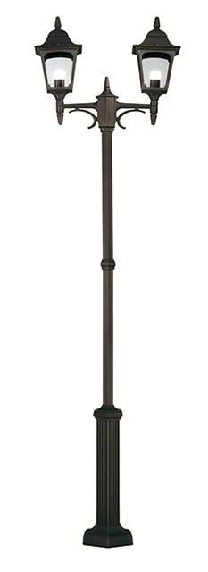 Chapel Twin Post Black H227cm - London Lighting - 1