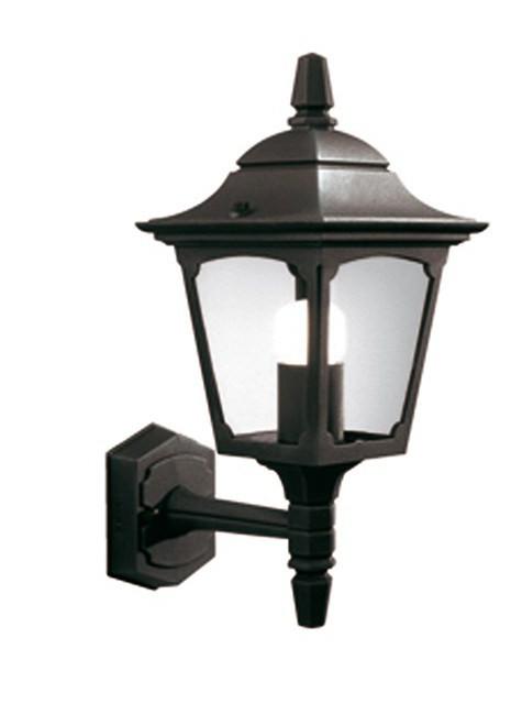 Chapel Mini Up Wall Lantern Black - London Lighting - 1