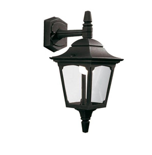 Chapel Mini Down Wall Lantern Black - London Lighting - 1