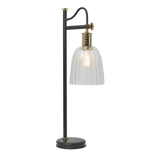 Black/Polished Brass Table Lamp