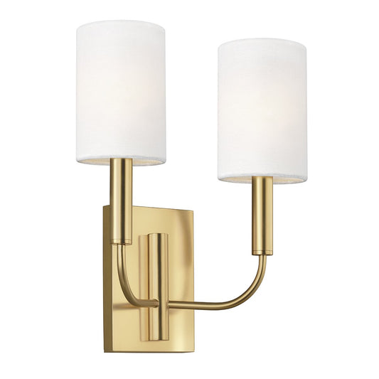 BRI Satin Brass Double Arm Wall Light - ID 10950