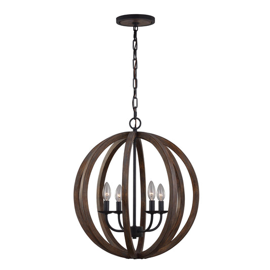 Feiss Allier 4 Light Pendant Light - London Lighting - 1