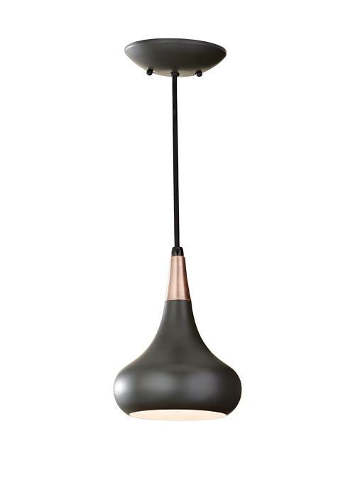 Beso One Light Dark Bronze Mini Pendant Light