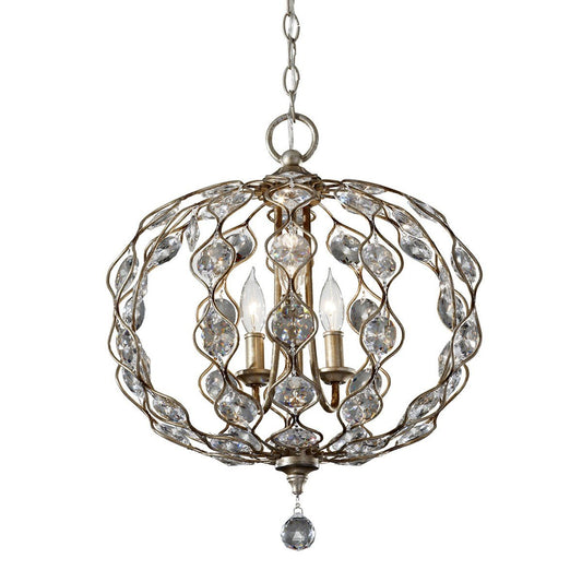 Feiss Leila 3 Light Chandelier - London Lighting - 1