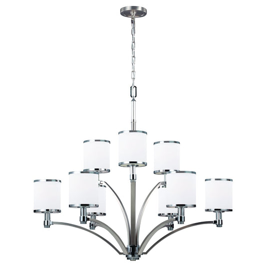 Satin Nickel/Chrome Chandelier