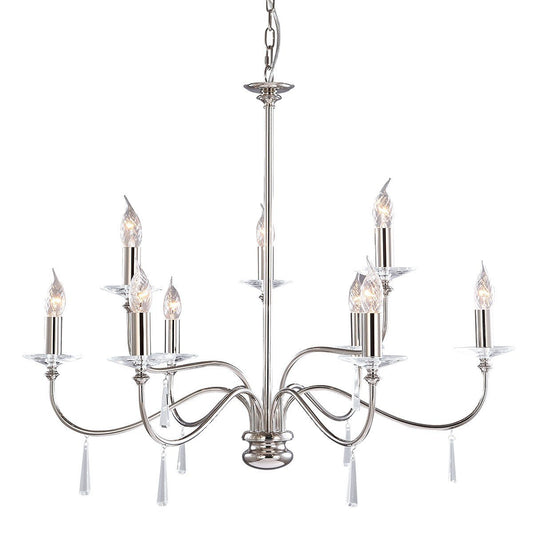 Finsbury Park 9 Arm Chandelier - London Lighting - 2