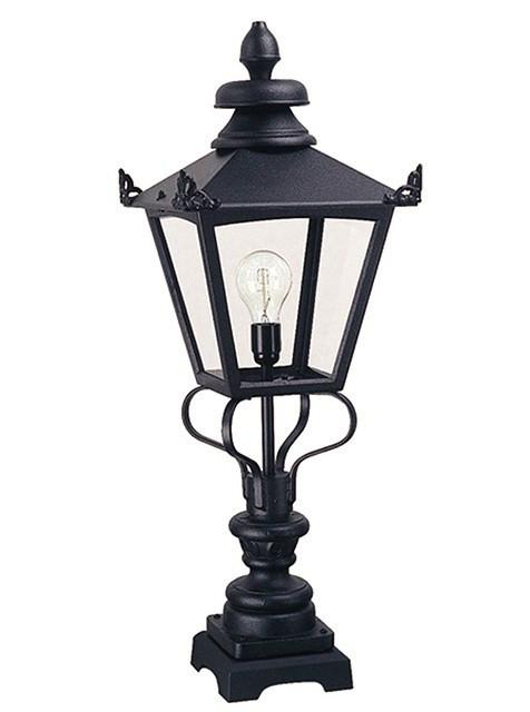 Grampian Pedestal Lantern Black H86cm - London Lighting - 1