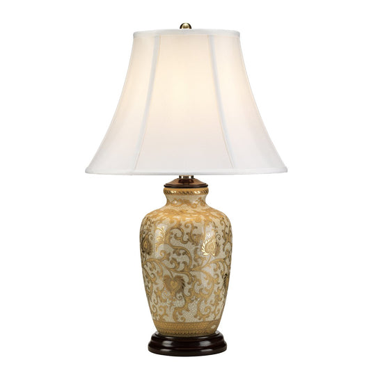 Gallows Gold Flora Table Lamp c/w Shade - ID 8371