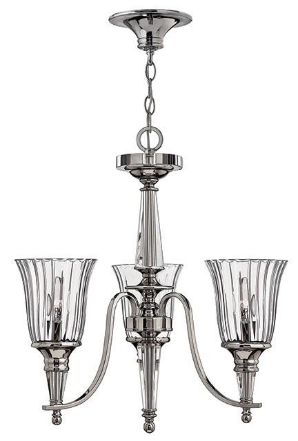 CHANDON - 3 Lamp Chandelier - London Lighting - 1