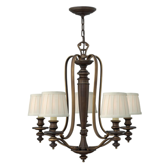Hinkley Dunhill 5 Light Chandelier - London Lighting - 1