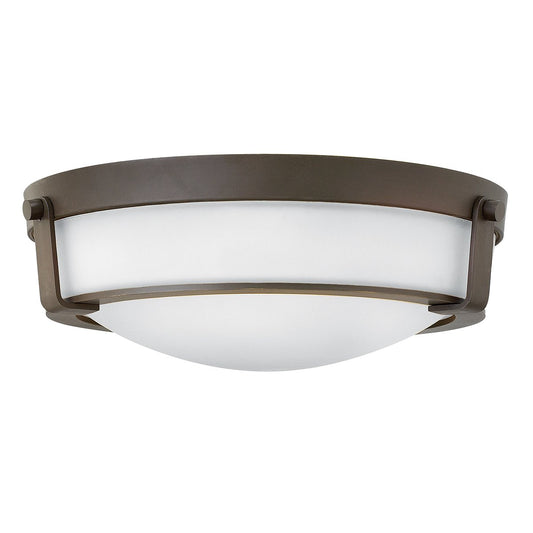 Flush Mount Three Light Olde Bronze