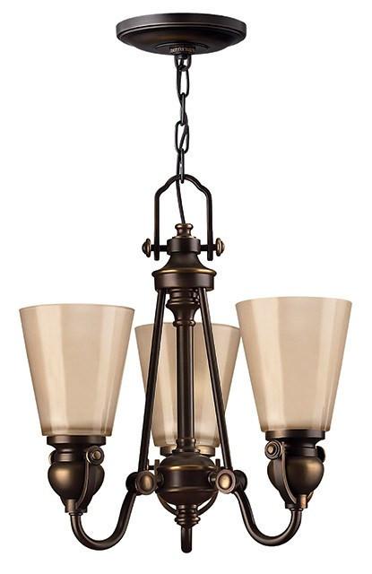 MAYFLOWER - 3 Lamp Chandelier - London Lighting - 1