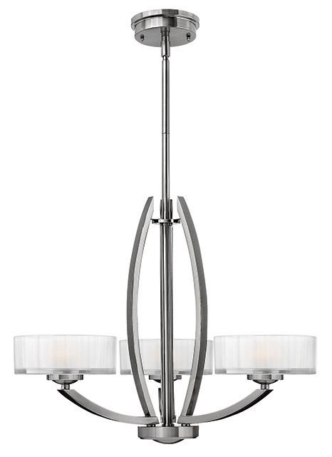 MERIDIAN - 3 Lamp Chandelier - London Lighting - 1