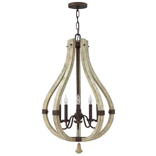 Invergordon 5 Light Rustic Chandelier - ID 9919