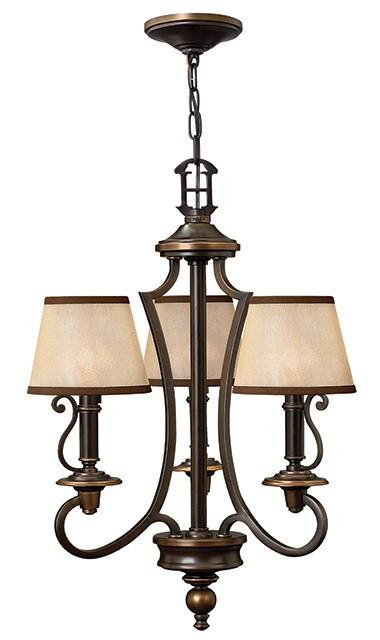 Plymouth 3 Lamp Chandelier - London Lighting - 1