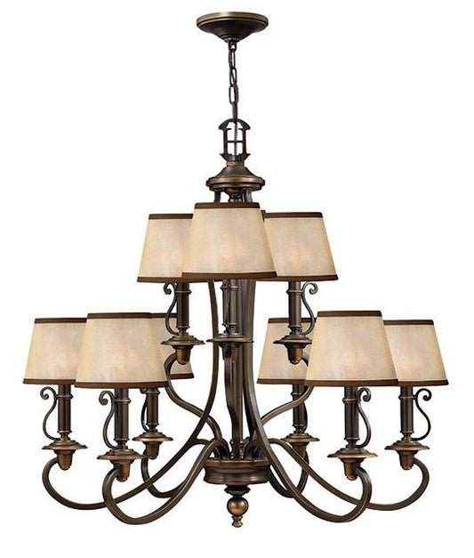 Plymouth 9 Lamp Chandelier - London Lighting - 1