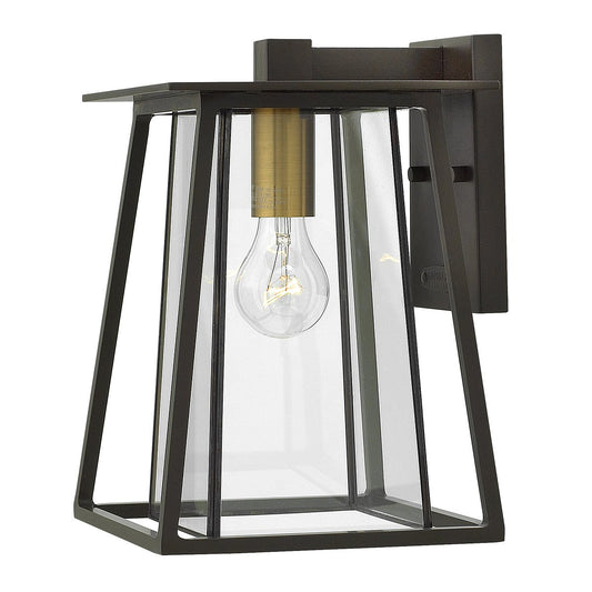 Walker One Light Buckeye Bronze Medium Wall Lantern