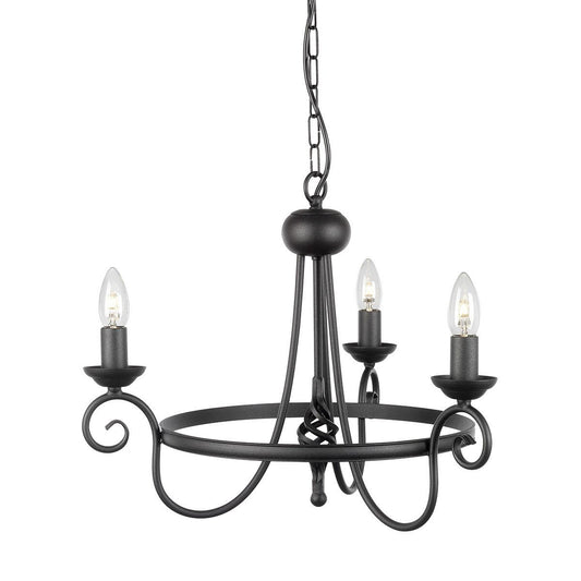 Harlech 3 Light Chandelier - London Lighting - 2