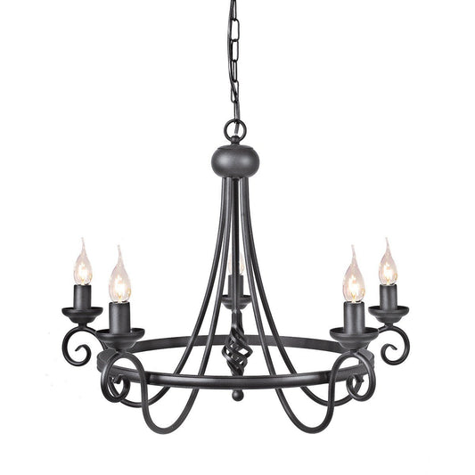 Harlech 5 Light Chandelier - London Lighting - 2